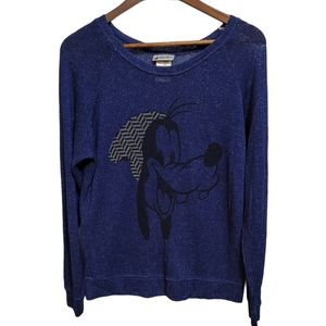 Disney Parks PLUTO Long Sleeve Top Blue Size M